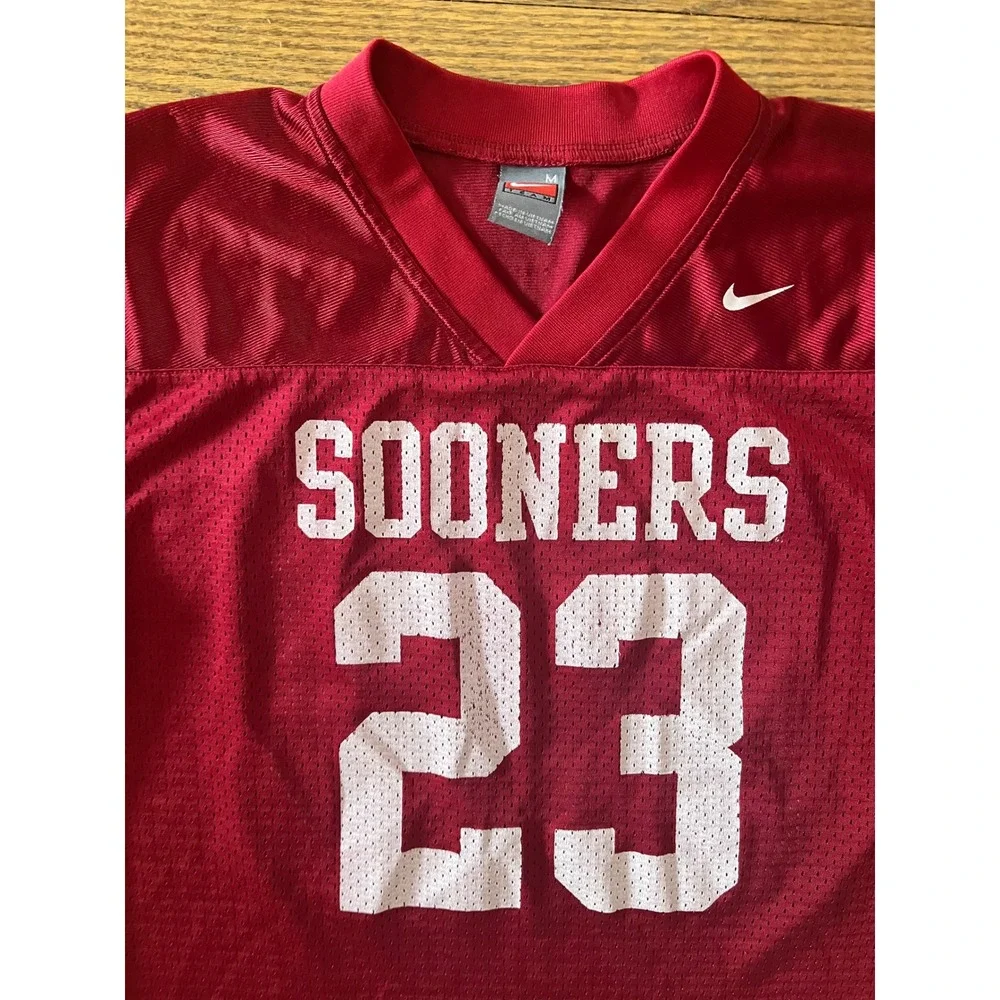 Nike Oklahoma Sooners 23 Football Jersey Kids Medium Crimson Red OU NCAA